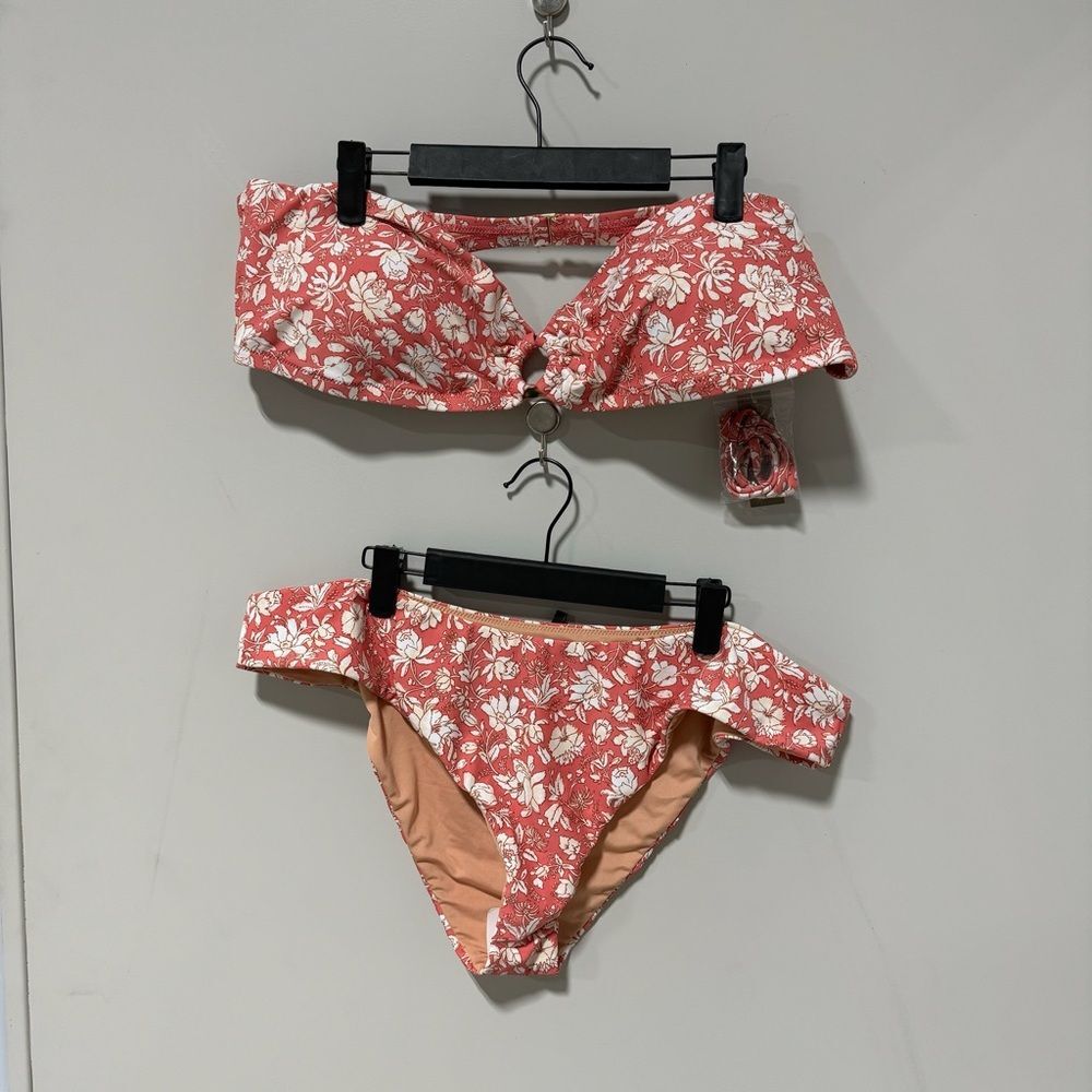 J.Crew Women J crew floral ring bikini set Size 2X